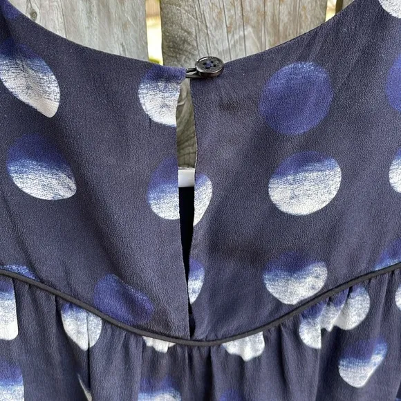 Zadig &amp; Voltaire Rooka Dot Mini Silk Dress washable Marine XS