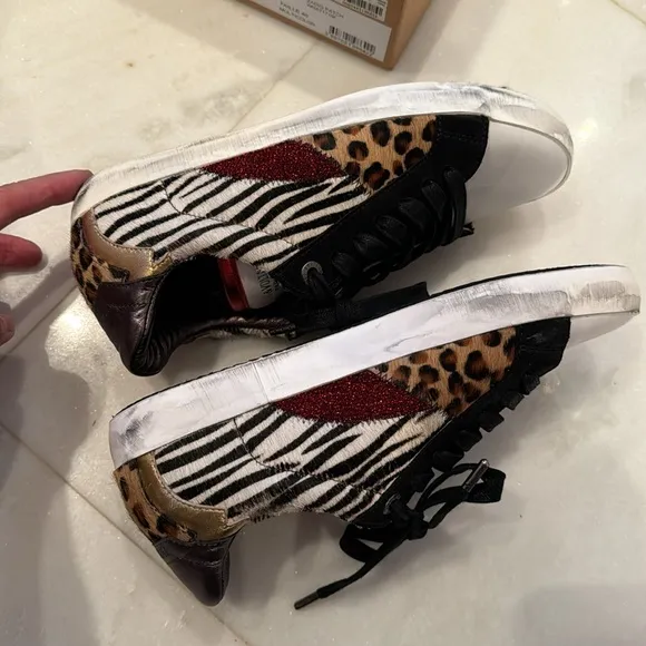Zadig and Voltaire sneakers with various print throughout.