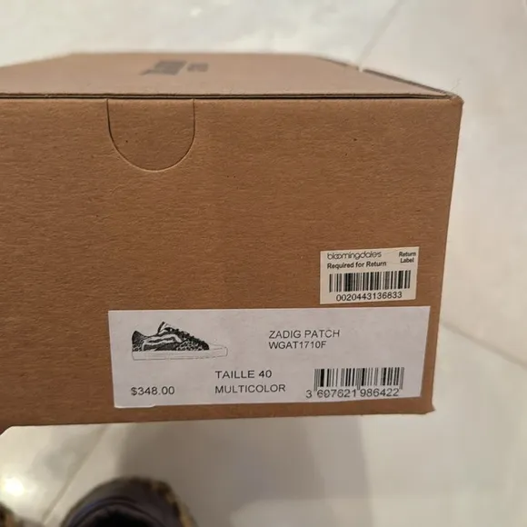 Zadig and Voltaire sneakers with various print throughout.
