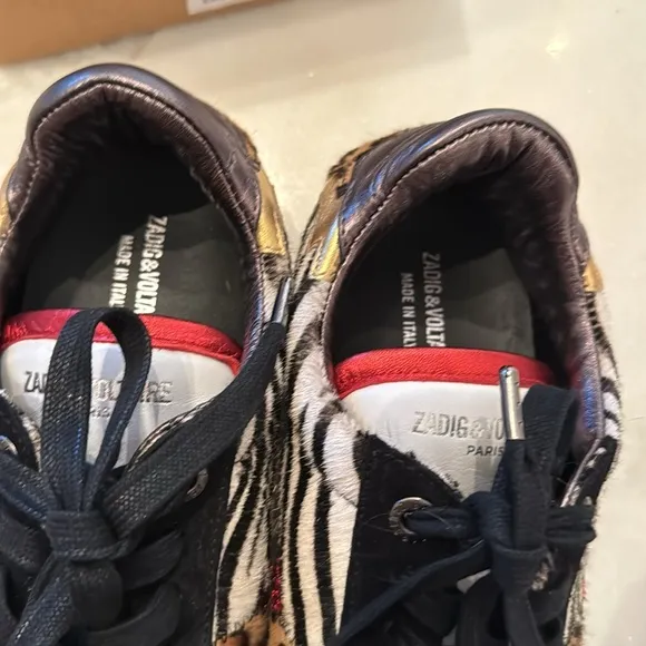 Zadig and Voltaire sneakers with various print throughout.