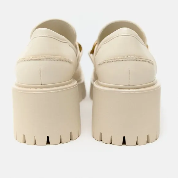 ZARA PLATFORM LUG HEELED LOAFERS bloggers favorite