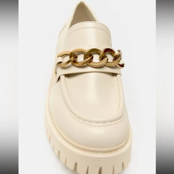 ZARA PLATFORM LUG HEELED LOAFERS bloggers favorite