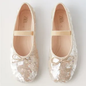 ZARA SEQUIN BALLET FLATS 2546/230 015